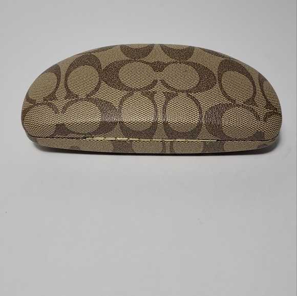 Coach Signature Clamshell Hard Case Eyeglasses Sunglasses Case - Picture 3 of 9